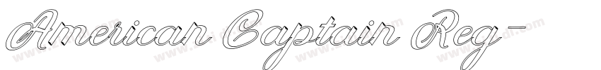 American Captain Reg字体转换